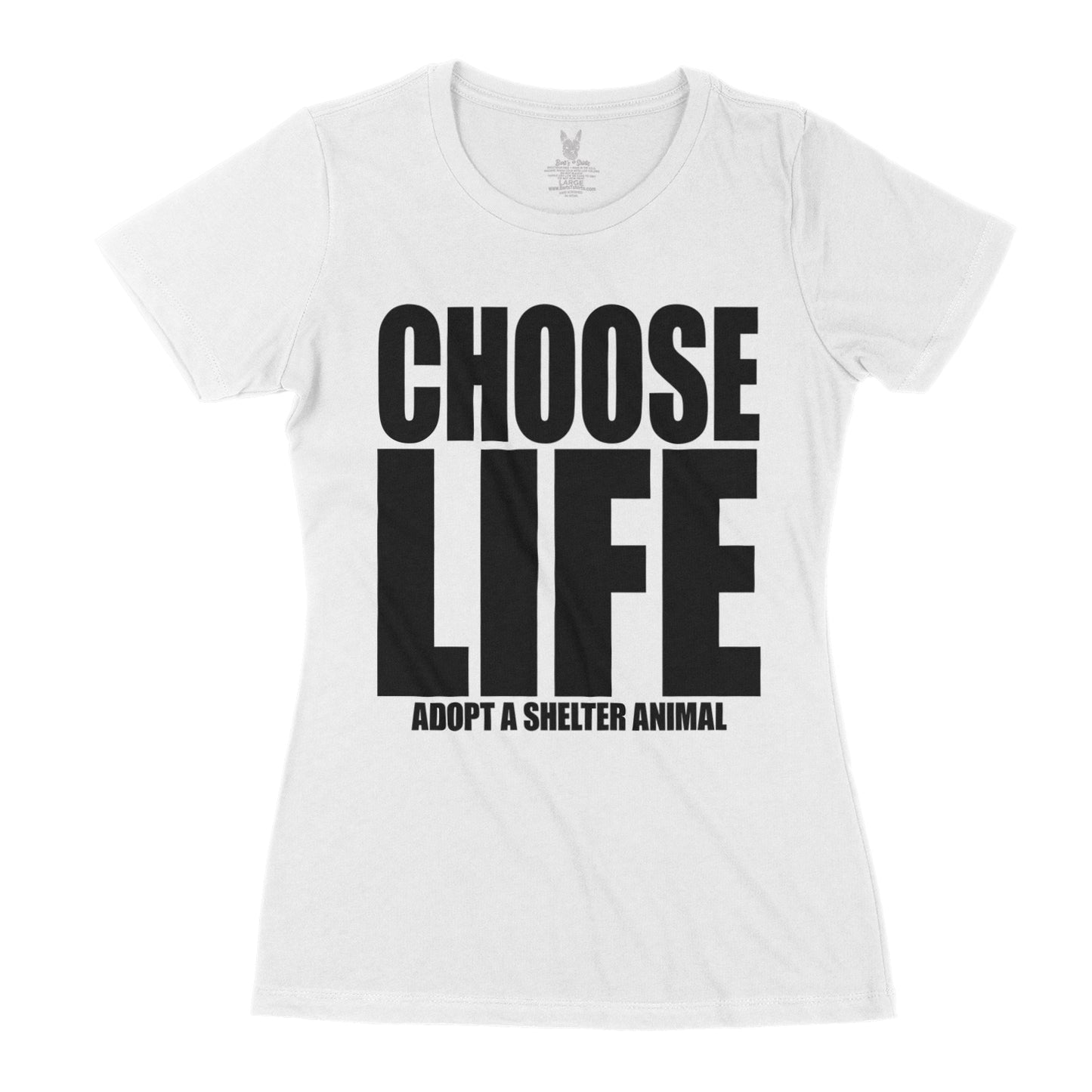 Women's Choose Life Black Print Edition T-Shirt