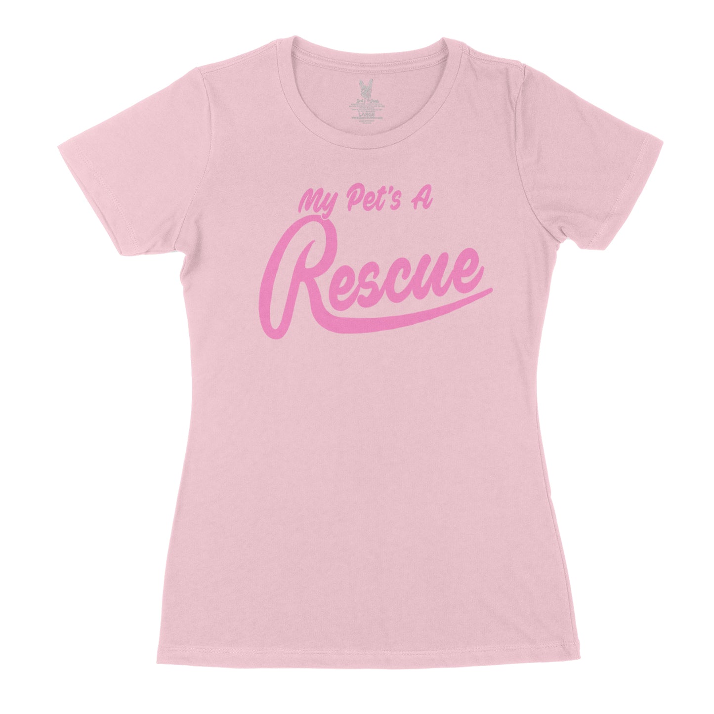 Women's My Pet's A Rescue Tone On Tone T-Shirt
