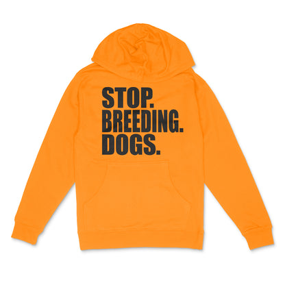 Stop Breeding Dogs Neon Flashback Pullover Hoodie