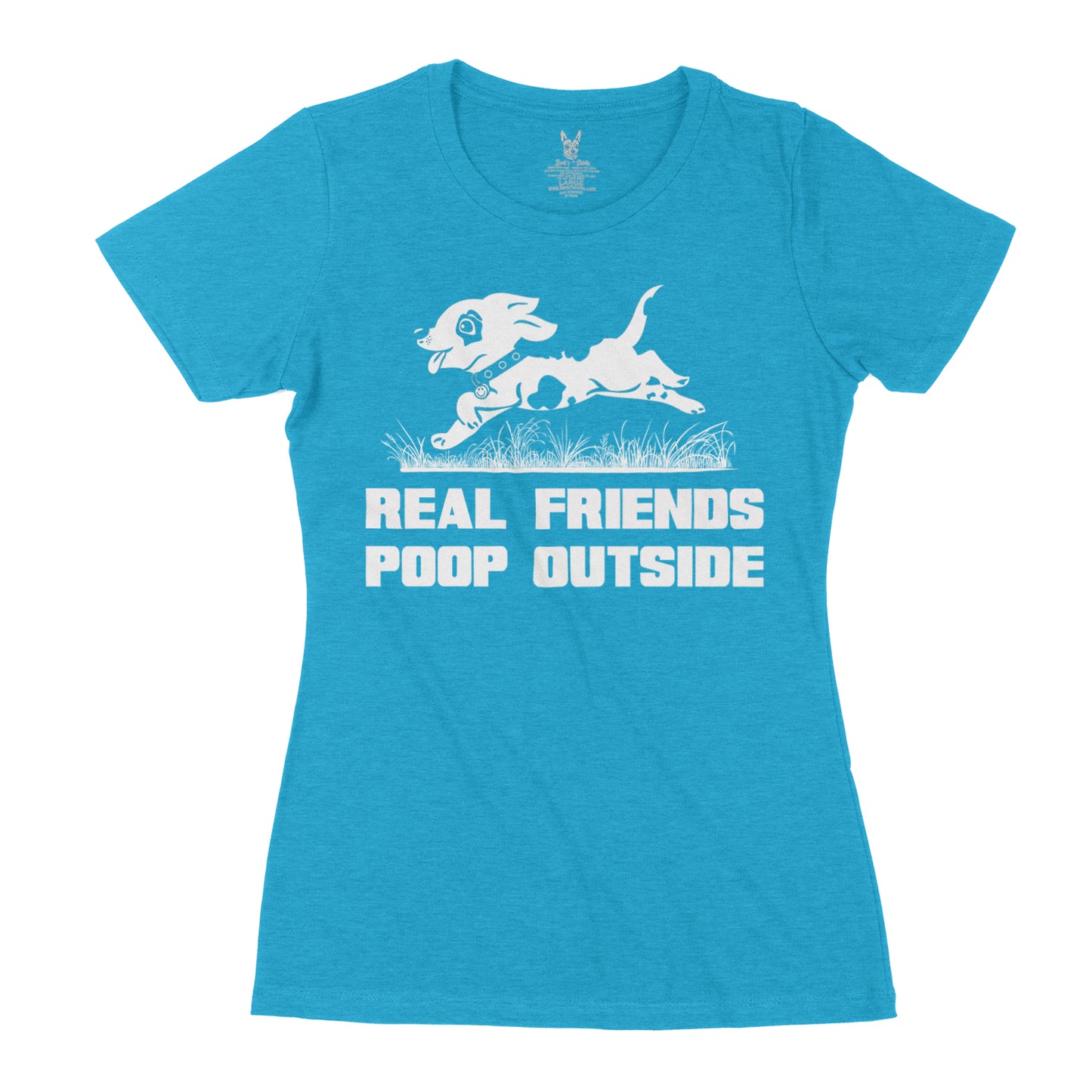 Women's Real Friends Poop Outside T-Shirt